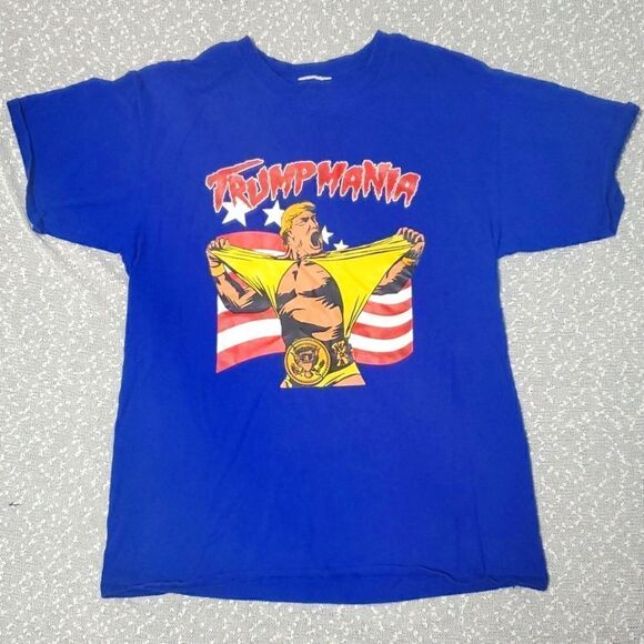 DONALD TRUMP 𝅺President Trumpmania T-shirt Tee Shirt Medium Large HTF - Picture 1 of 5